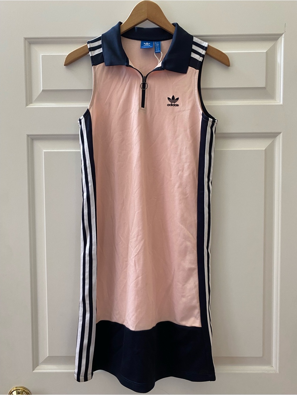 Adidas Polo Tank Tennis Dress Pink Golf Dress Small Tennis Prep Dress